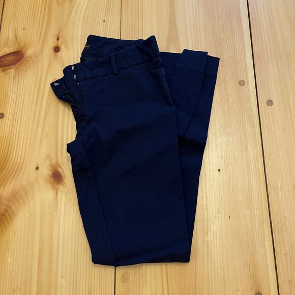 The Limited Women's Exact Stretch Pants Size 0 Navy - Picture 3 of 9